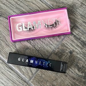 Glamnetic lashes and eyeliner